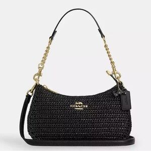 Coach Black and Gold Shoulder Bag